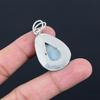 925 Sterling Silver Owyhee Blue Opal Stone Wedding Boho Engagement Wife Pendant