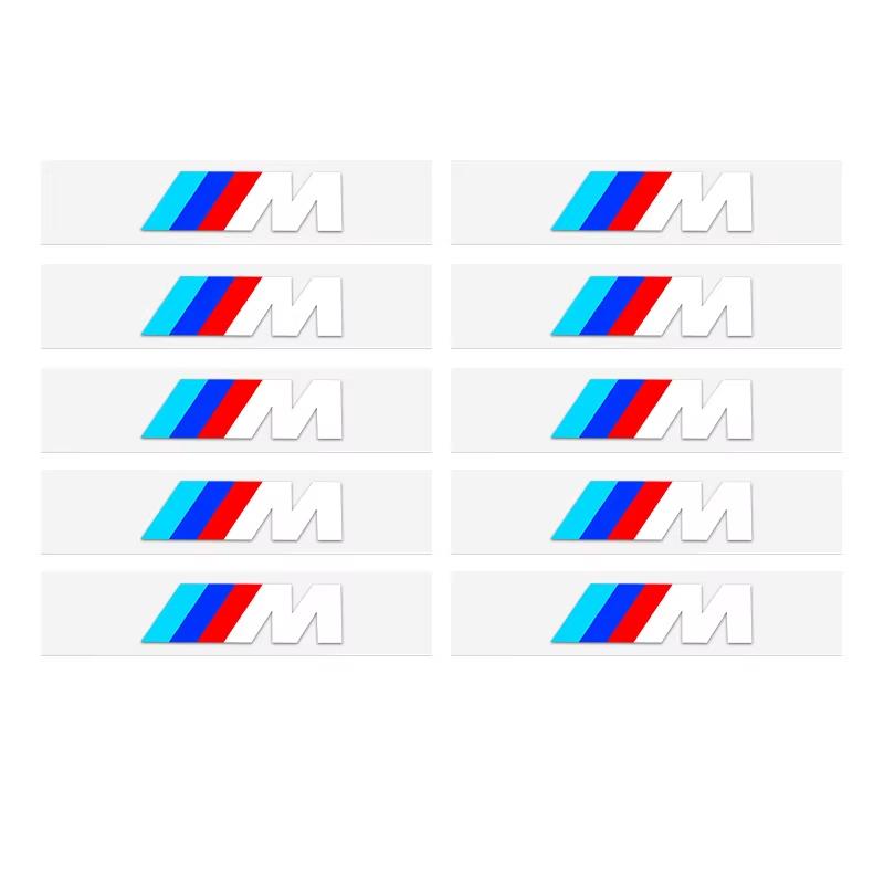SJT88-66 Car Interior Sticker Creative Emblem Badge Sticker Waterproof For BMW M X1 X3 X5 X6 E90 E70 F30 F10 F20 E87 E60 E39 bzdn55
