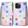 Luxury Painted Leather Case Wallet Book Style Protective Cover for iPhone 16 15 14 13 12 11 Pro MAX 16Pro 15Pro 14Pro 16Plus 15Plus 12mini SE4 (2025)