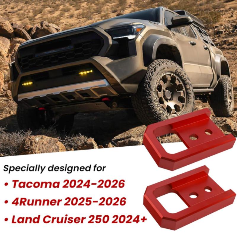 Tow Hooks for Toyota Tacoma 2024 2025 2026 & 4Runner 2025 2026, Front Tow Hooks
