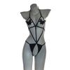 Large Size Erotic Underwear Sexy Hollow Perspective Open-file Onesie Hot Uniform Temptation Passion Pure Desire To Show Off
