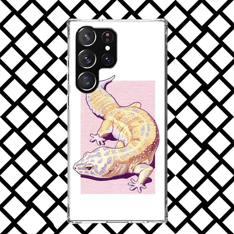 Lizards Geckos Phone Case for Samsung Galaxy S26 S25 Edge S24 S23 Ultra S22 Plus S21 FE S20 + Soft Cover Print Fundas Galaxy S25