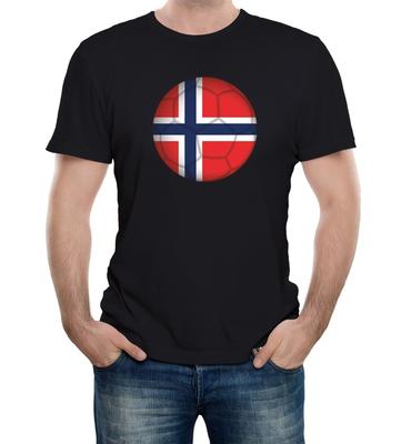 Herren Norwegen Fußball Fan T-Shirt Herren Damen T-Shirts Oberteil Weltmeisterschaft Europameisterschaft Copa America Land
