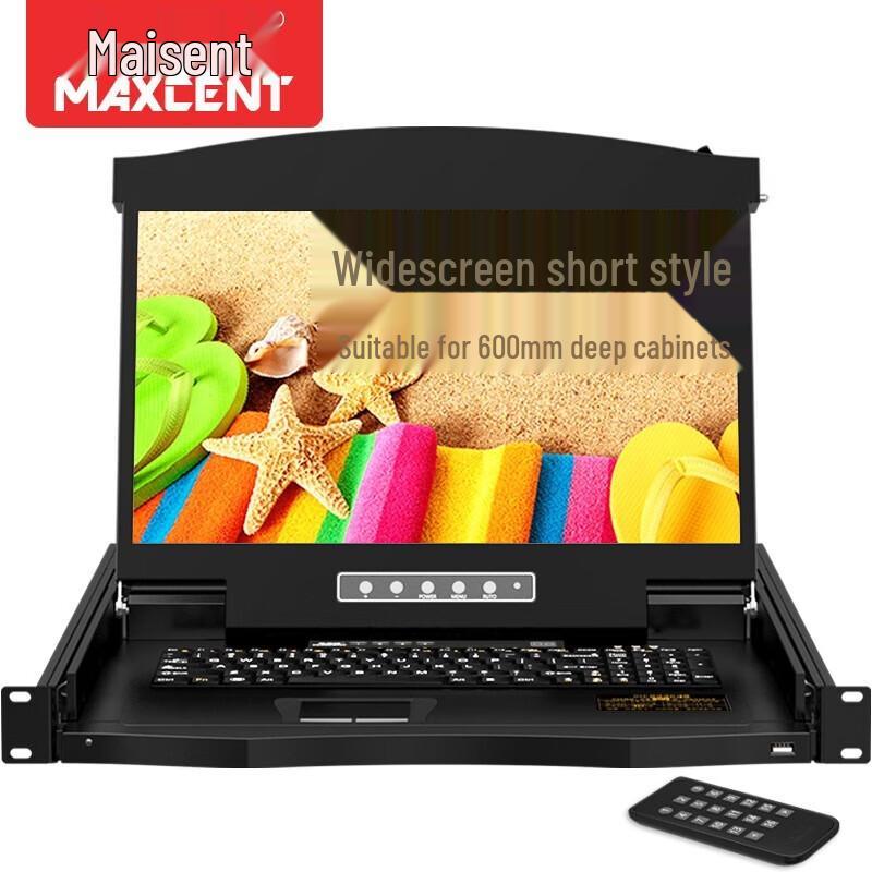 MAXCENT 17.3-inch 4-Port VGA Rackmount KVM Console