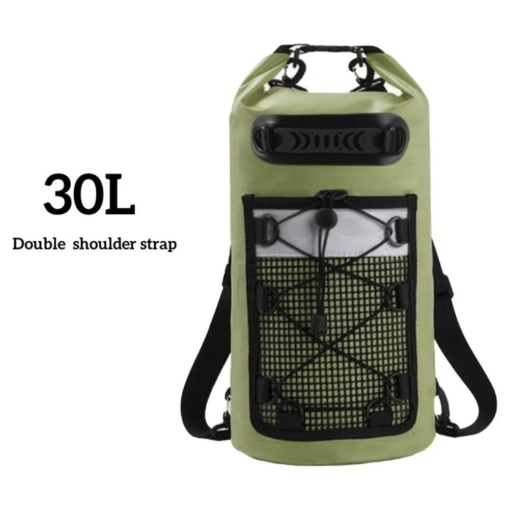 BEPAN 40L Floating Dry Bag for Kayaking Swimming Beach Waterproof Water Sports Rafting Boating Backpack Mesh Kayak Roll Top Travel Bag