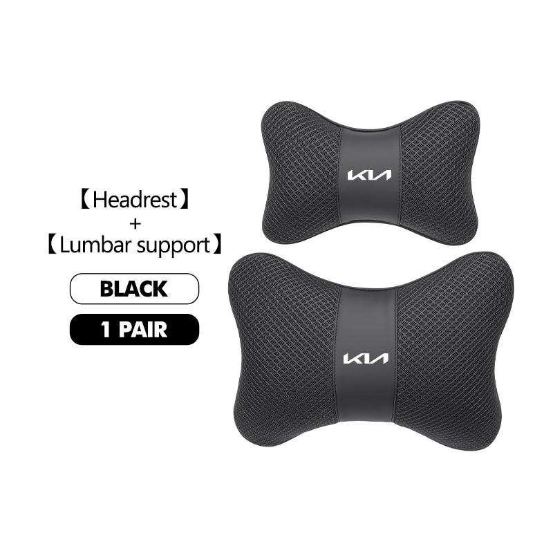 AANU1 Car Seat Neck Headrest Lumbar Pillow Support Memory Foam Cushion For KIA Rio K5 K2 Sportage Ceed Sorento Picanto Stinger Soul