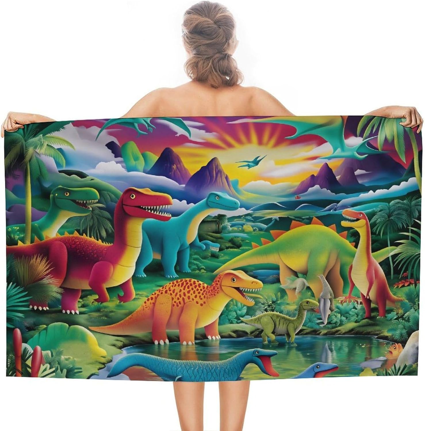 

Red Crowned Crane & Plum Blossom Beach Towel Sand Free Beach Towels Quick Dry Bath Towel Lightweight Travel Towels Large Towels W40*H60(CM)