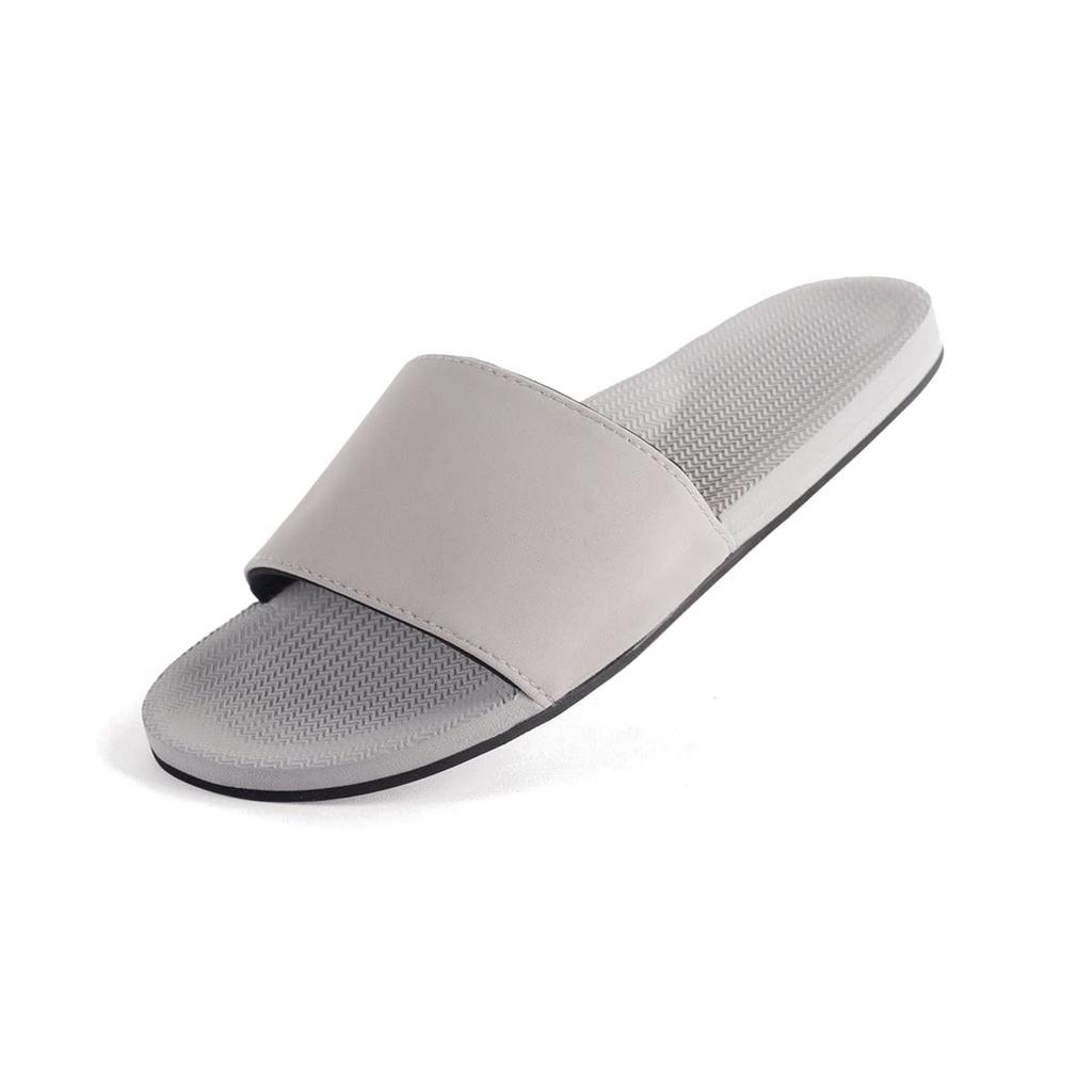 Indosole ESSNTLS Vegan Slide Sizes Women's Sandals, Granite, 22.5-23.0cm