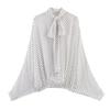 TAOP Womens Polka - Bow Shirt Midi Skirt Set 2026 Casual Office Outfit
