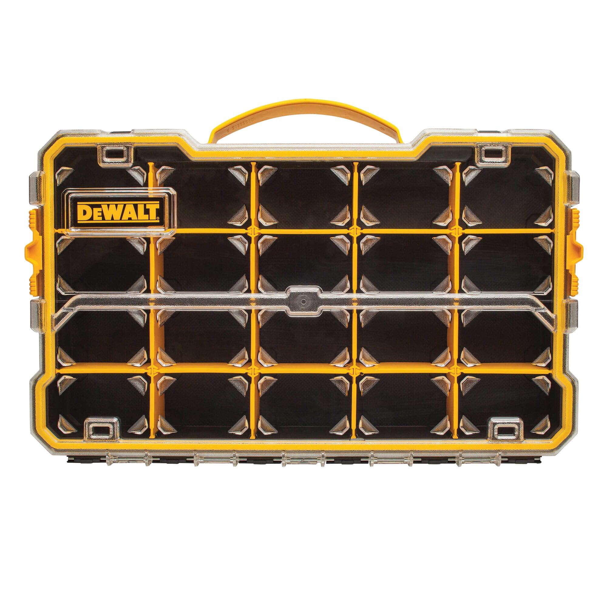 

DeWalt Pro Organizer, Средний ящик для инструментов, Легкий и прочный, с ручкой для переноски, Черно-желтый, DWST14830