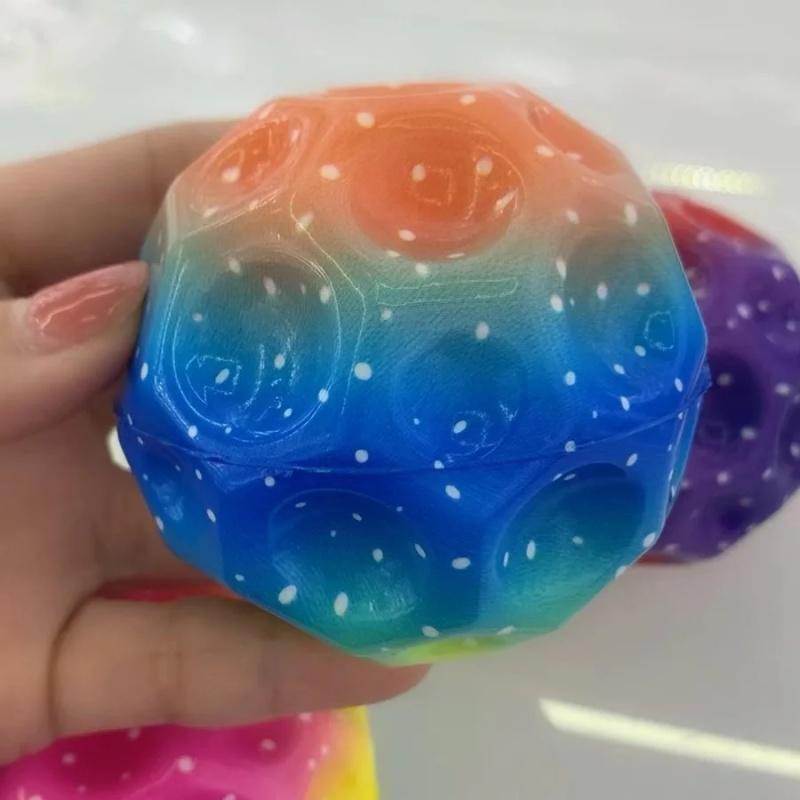 2Pcs Useful Hole Ball Soft Anti Gravity Rubber Bounce Ball Toy Extreme High Bouncing Balls Outdoor Games Sport Anti Stress Ball