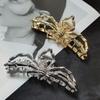 Women Vintage Fashion Metal Style Unique Design Spider Hair Clip Feel Grab Clip Large Shark Clip Accessories Creative Gifts
