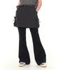 ZIZEMUSEUM Colors Skirt Pants (Black)