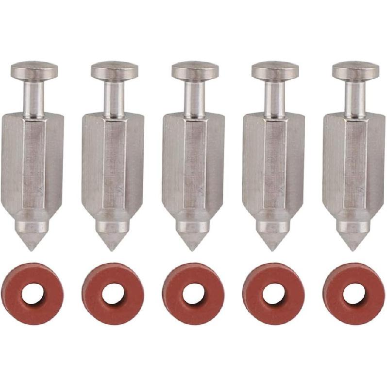 

Carburetor Float Valve Needle Seat Gasket Repair Kit for 398188 281144 299096 394681 83400 5HP 6HP Vertical Engines, Pack of 5