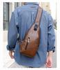 Men's Korean Style Multifunctional Crossbody Chest Bag - Fashionable Soft Leather Small Backpack Trend.