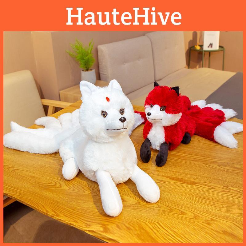 Tailed Nine Fox Plush Toy Cartoon Stuffed Animal Doll Bedroom Decoration Gift