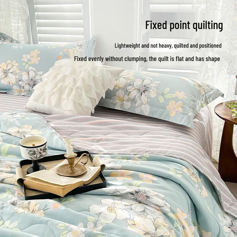 

Dohia All Cotton Fresh Floral Summer Quilt