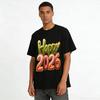 Happy 2026 New Year Printed Casual Crew Neck Short Sleeve T-Shirt Pure cotton T-shirt