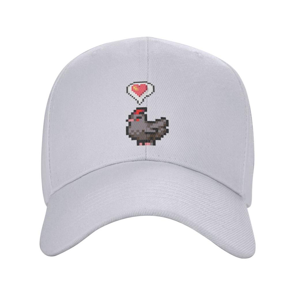 Unglückliche Hühner Stardew Valley Spiel Niedliche Cartoon Baseballkappen Herren Damen Hüte Outdoor Kappe Streetwear Baseballmütze Kappe