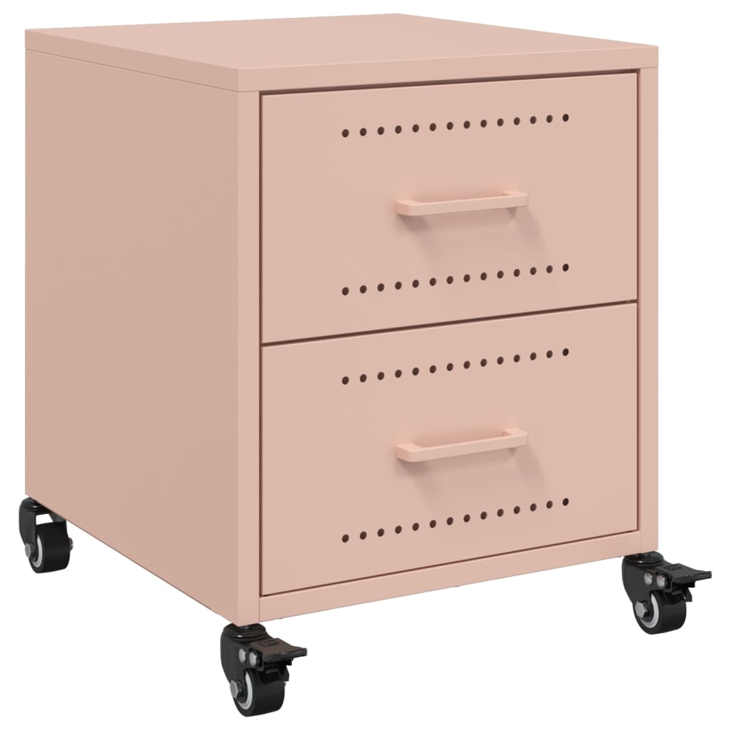 Nightstand Pink 36 x 39 x 43.5 cm Steel