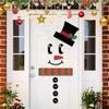 Christmas Funny Expression Decorative Sticker Holiday Atmosphere Refrigerator Sticker Christmas Snowman Decoration Wall Sticker