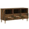 TV Cabinet Smoked Oak 102 x 36 x 50 cm Wood Based Panel