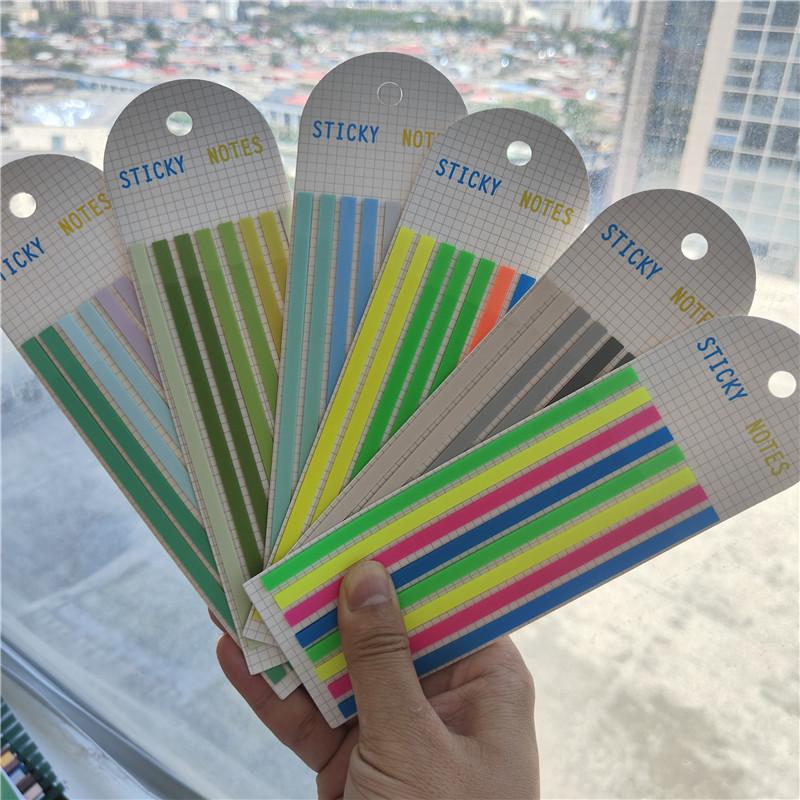 160Sheets Transparent Sticky Notes Self-Adhesive BookMarker Annotation Reading Book Clear Tab Kawaii Cute Stationery