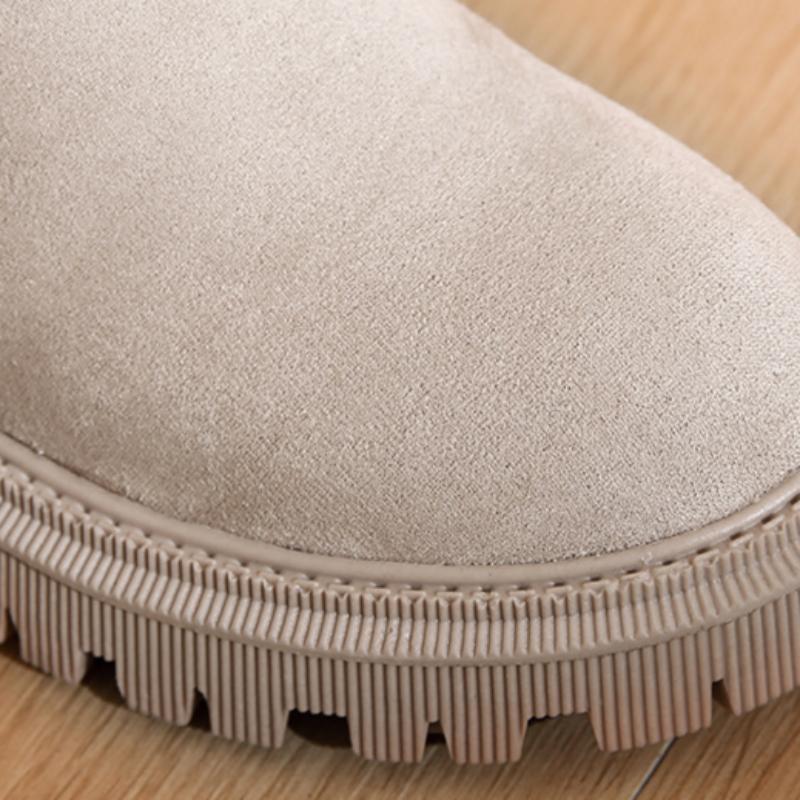 New Winter Fur Snow Boots Fleece-Lined Casual Women's Short Boots