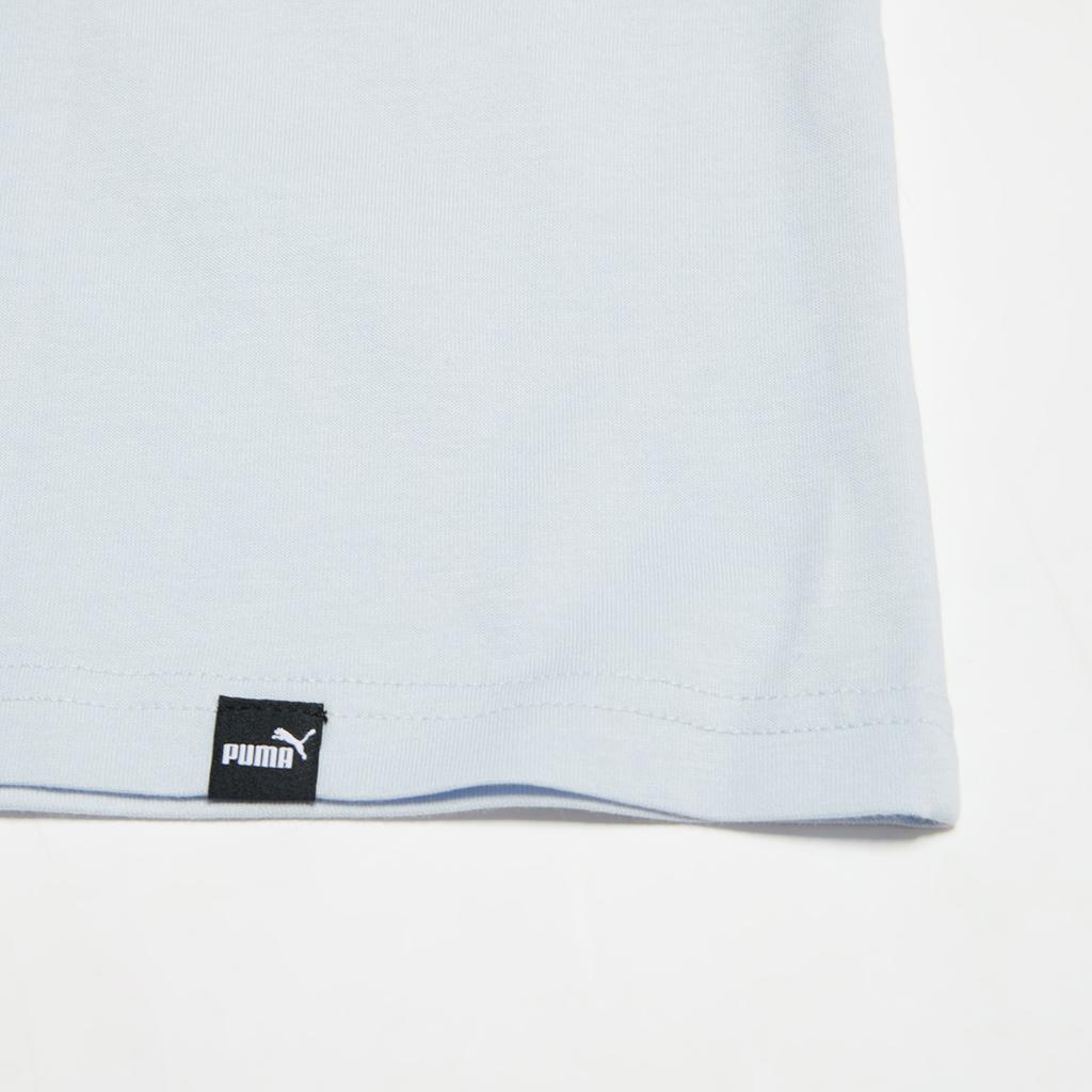 Puma Breathable Sweat-Absorbing Casual Sports Short Sleeve T-Shirt Women Tops Ice-Blue 677355-21