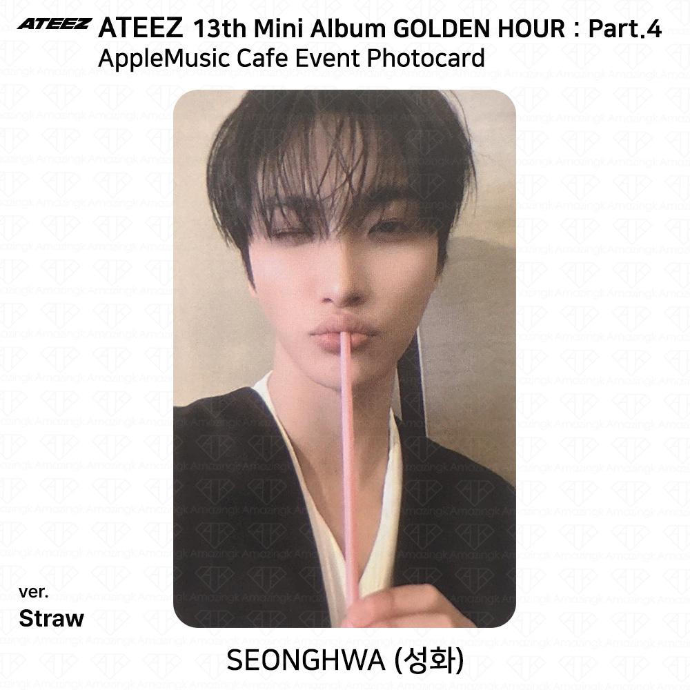 ATEEZ 13th Mini Album Golden Hour Part.4 AppleMusic Cafe Event Photocard