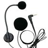 3.5mm Earpiece Microphone Speaker Motorcycle Headphones Intercom Interphones Mic for Half-Covered Helmets Headsets
