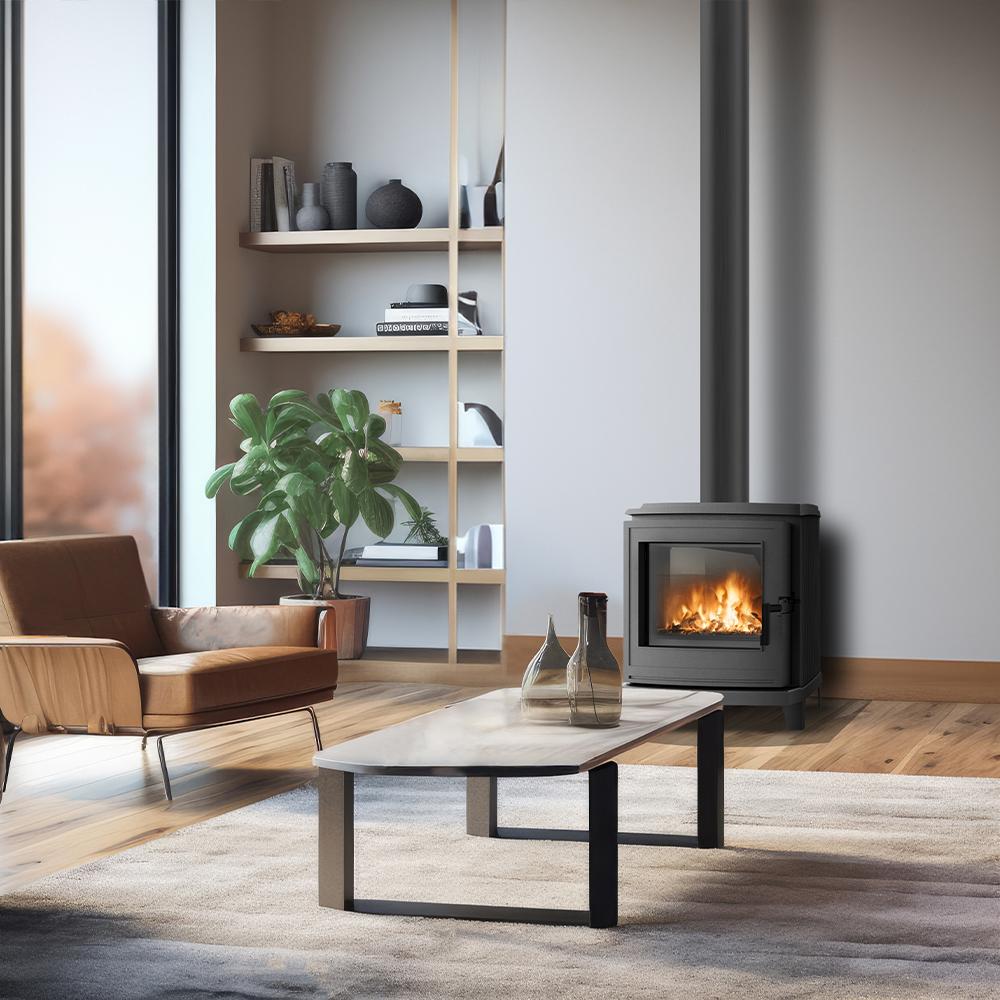 Wood Burning Cast Iron Stove KRATKI K11 Ø 150 6 kW