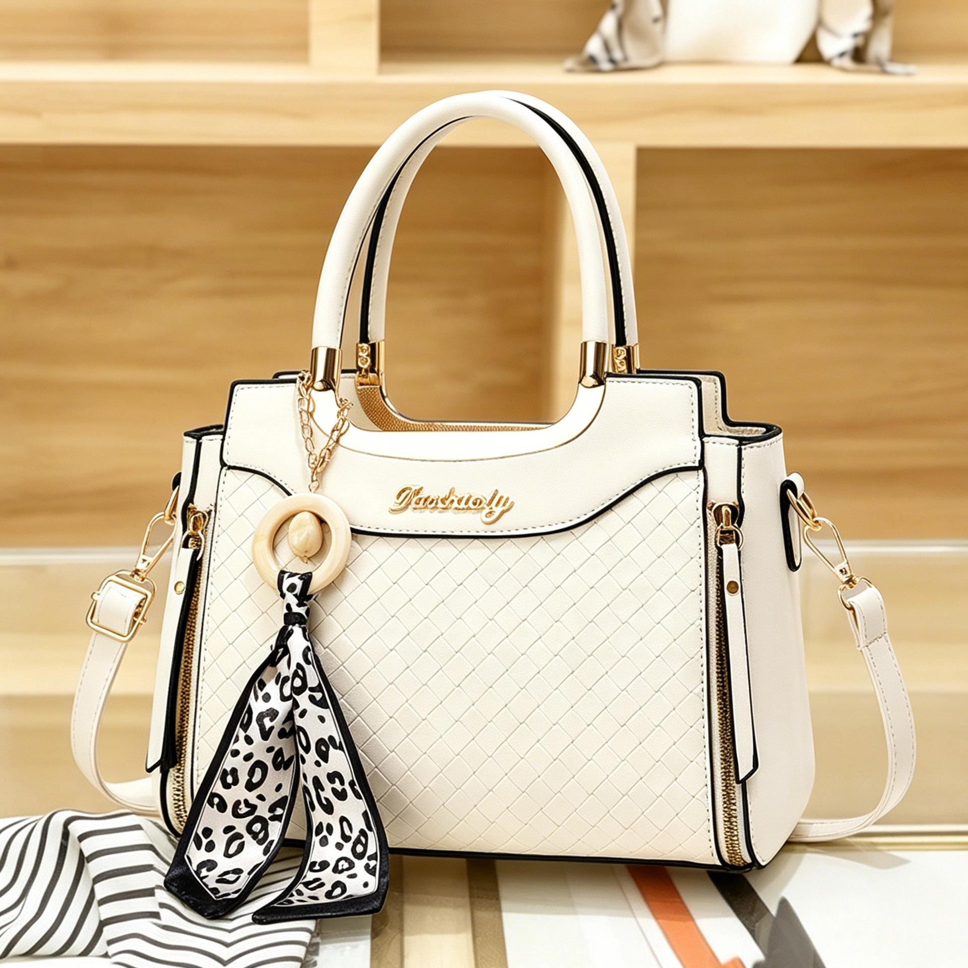 New Premium Ladies Classic Diamond Lattice Handbag, Elegant Versatile Multiway Shoulder Crossbody Bag For Daily Matching