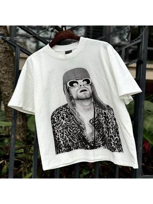 SAINT OF MICHAEL Grafika Kurta Cobaina Tištěné Vintage Oblečení Bavlna Volné Nadměrné Ležérní Trička Topy Tričko Pro Muže