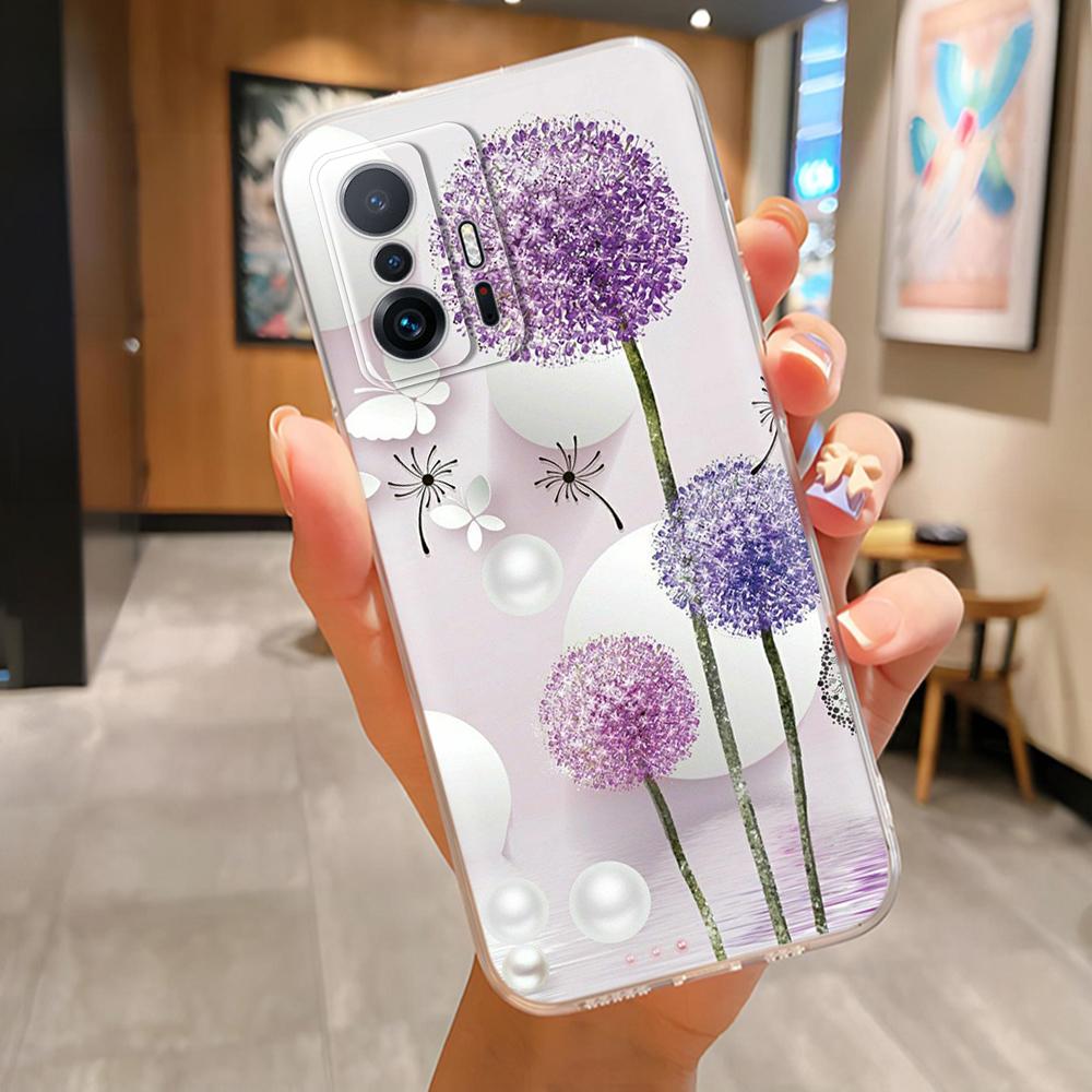 For Xiaomi 11T Case Soft Silicone Cute Cartoon Painted Phone Back Cover For Xiaomi Mi11T 11T Pro Mi 11 T Phone Cases Funda Coque