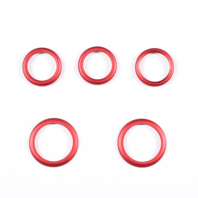 Für FIAT Abarth 500 500C 595 595C 695 695C 2008-23 Auto Doppel Blinkende Glas Hebe Dekoration Ring Aluminium legierung Zubehör