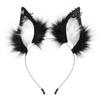 Plush Fox Ears Headband Cosplay Costume Accessory Halloween Party Animal Ear Hair Band Unisex