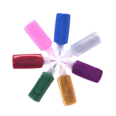 10 Colour Glitter Glue Pens Sparkly Shiny Kids Arts Crafts Cards Paper Scrapbook