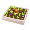 Children's cartoon vegetable memory game rabbit pulling radish farm letter cognition board game memory chess wooden toy