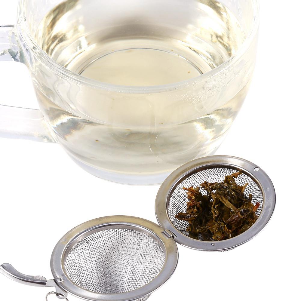 Stainless Steel Loose Tea Infuser Leaf Strainer Filter Diffuser Herbal Spice Net    4.5cm