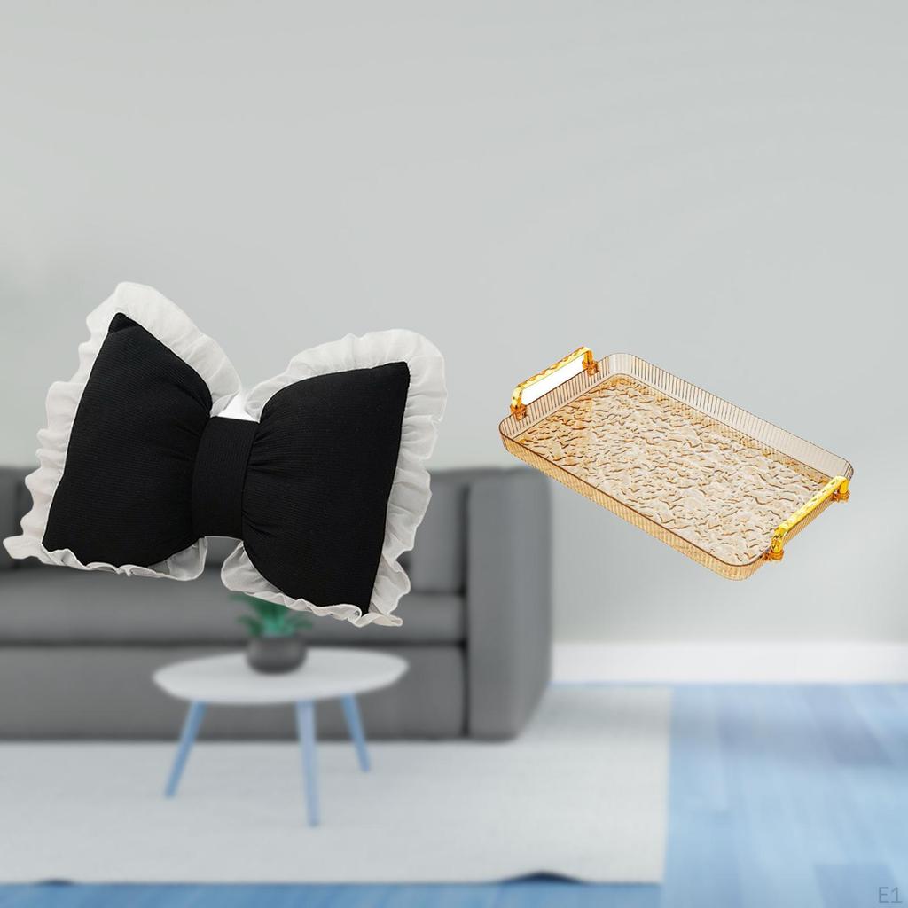 Modern Home Furnishing Comfortable Cushion And Coffee Table Tray with Handle for Study Room Office