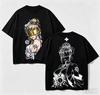 Fire Force Anime Manga Print T Shirt Unisex Summer Oversized Loose Short Sleeve Tee Vintage Streetwear Character Graphic Tops