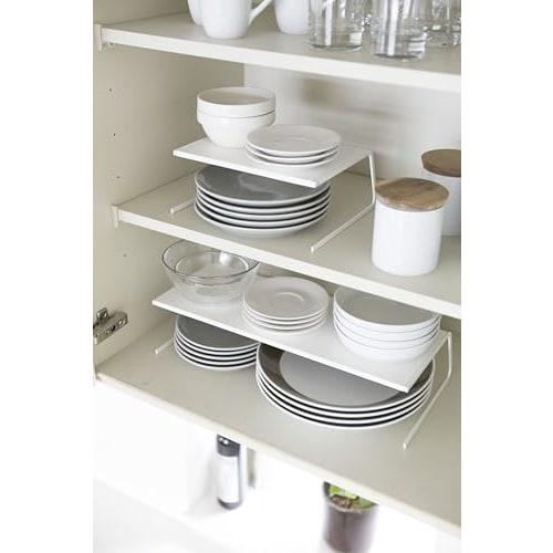 Yamazaki Dish Rack, Dish Storage Plate, Large, White, 2960