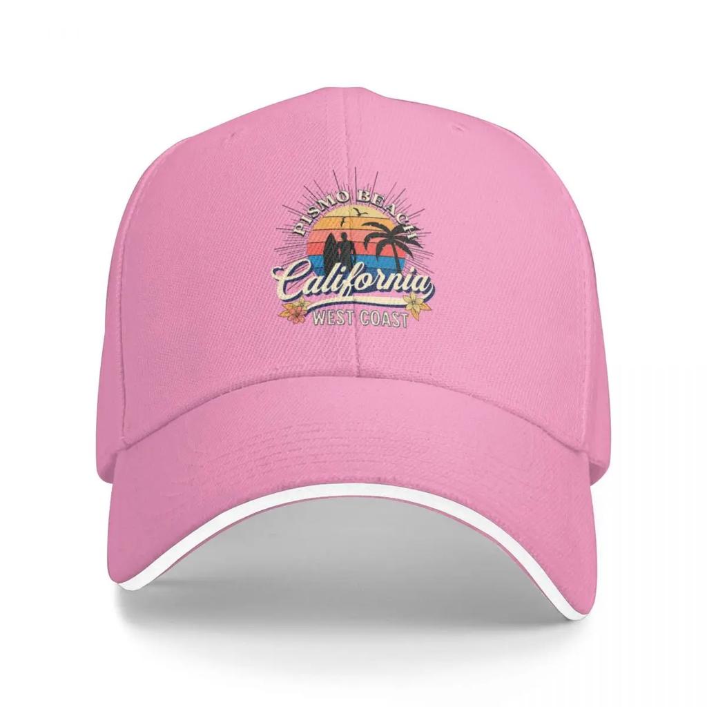 Vintage Pismo Beach California Surfing Baseball Cap Unique hats Luxury Man Hat sun caps Mountaineering Womens 2025 Mens