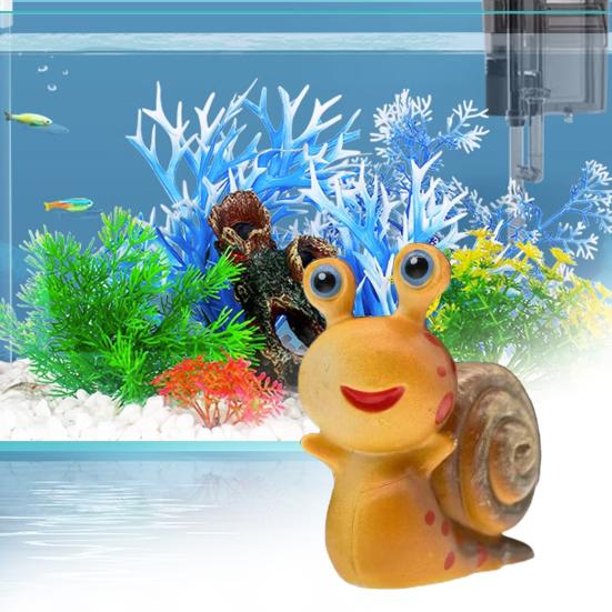 Yousheng Snail Desktop Ornament Cartoon Solid PVC Craft Colorfast Fish Tank Landscaping Smooth Cute Animal Figurine Table Decoration Home Supplies