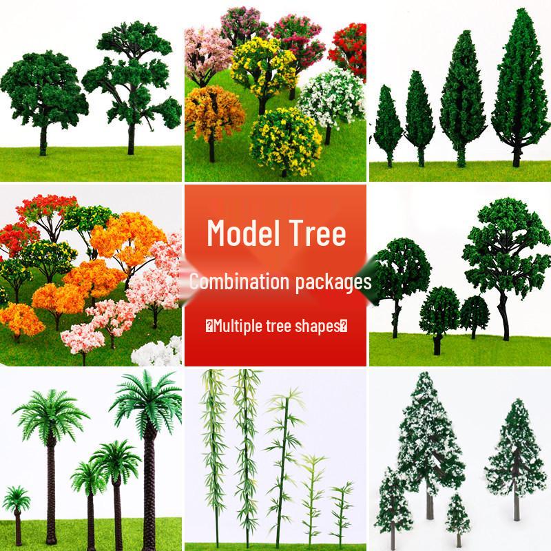 DIY Sand Table Building Trees Set - Handcrafted Miniature Landscape Models with Finished Tree Trunks