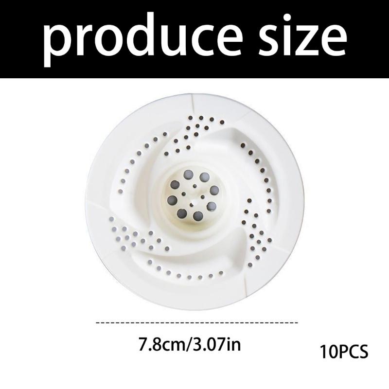 Set of 10 Drain Cover Odor Prevention Bathroom Sink Anti Smell Trap Japanese Style Drain Hair Filter Sink Strainer