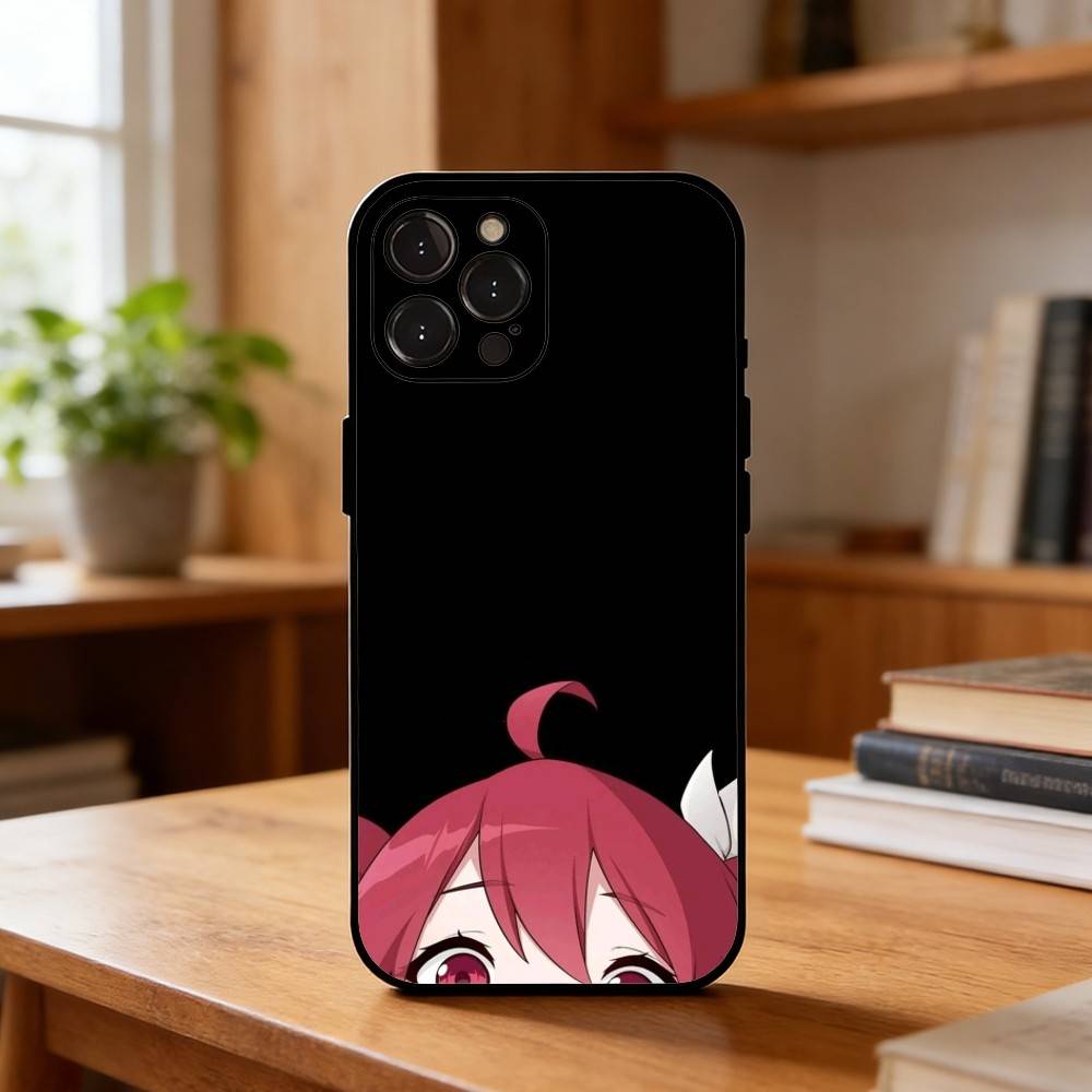 1PC K-Kasane T-Teto Phone Case For iPhone17,16,15,14,13,12Plus,Pro Max,XS,5G Soft Silicone Black Cover
