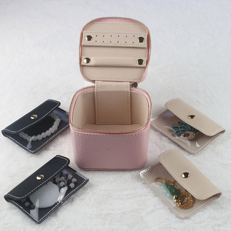 Portable Jewelry Storage Box Elegant Jewelry Organizer Practical Small Jewelry Storage Case Suitable for Travel Use