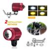 Motorcycle Auxiliary Spotlight Durable Double Color Flash Car Accessories Light Exquisite 6000k/ 3000k Moto Lamp Practical 60w